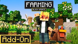 FARMING Update  Minecraft Marketplace Addon  Showcase [upl. by Ahsiuq]