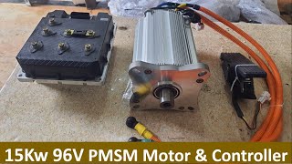 96v 15kw High Performanc PMSM Motor and Controller  15kw PMSM Motor  15kw 96v pmsm motor  ev kits [upl. by Damon]