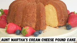 Delicious Southern Cream Cheese Pound Cake in Minutes 7 Simple Ingredients [upl. by Royd]