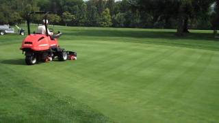 Jacobsen Eclipse 322 Walk Mow Effect [upl. by Rramel]