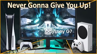 Samsung Odyssey G70A Console Gaming Monitor  1080p1440p4k performance [upl. by Annairda147]