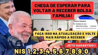 🚨COMO VOLTAR A RECEBER O BOLSA FAMÍLIA MAIS RÁPIDO EM 2024 O JEITO CERTO  PASSO A PASSO [upl. by Halik]