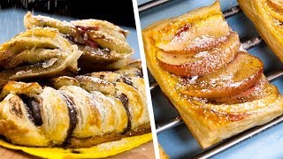 5 Easy and Yummy puff pastry Recipes  Hungry cat [upl. by Rochkind998]