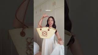 New bag unboxing ✨ Such a pretty summer bag 🥰 luxurybag unboxing loewe [upl. by Aivilo]