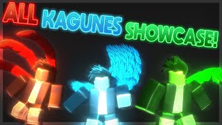 Ro Ghoul  ALL KAGUNES FIRST STAGE SHOWCASE  Roblox Tokyo Ghoul [upl. by Norel]