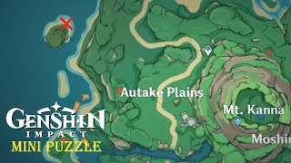 Mini Puzzle Autake Plains Northwest Tsurumi Island  Genshin Impact [upl. by Yesnikcm255]