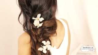 ★ CUTE CASCADING CURLS BRAIDS HAIRSTYLES FOR MEDIUM LONG HAIR TUTORIAL  CURLY PROM UPDOS [upl. by Naol]