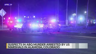 Albuquerque murder suspects arrested in Alamosa Colorado [upl. by Anaibaf]