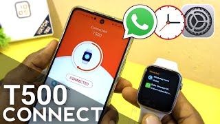 How to connect t500 smartwatch with android  Hiwatch App Connect [upl. by Taffy156]