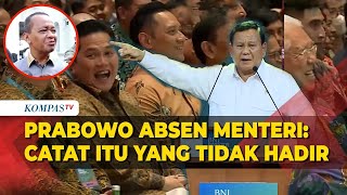 Kelakar Prabowo saat Absen Menteri Bahlil dan Rosan Catat Itu yang Tidak Hadir [upl. by Eachelle762]