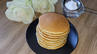 Najlepszy przepis na amerykańskie naleśniki  pancakes ❤Prosty przepis ❤Delikatne i puszyste❤ [upl. by Fosque933]