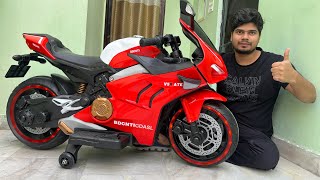 RC Ducati Panigale V4 Bike Unboxing amp Testing  Ride on Ducati Bike  Shamshad Maker 🔥🔥 [upl. by Barny]