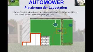 Automower  Installation mit Platzierung der Ladestation [upl. by Roskes356]