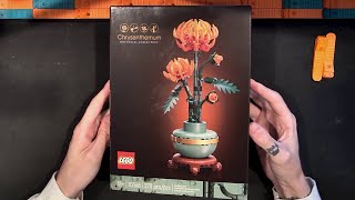 LEGO Botanical Collection Chrysanthemum 10368 Build and Review Love This Rethinking The Value [upl. by River]