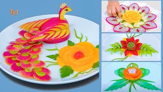 5 Useful 🍓 Beautiful Food Arts amp Garnishes [upl. by Nikola950]