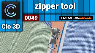 0049 zipper tool in clo3D [upl. by Anaeirb444]