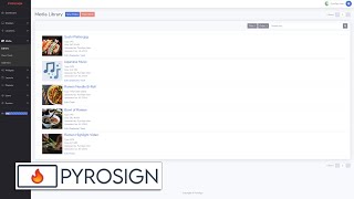 Free Digital Signage App  How to Add YouTube Videos Media Files and Websites to PyroSigncom [upl. by Rafa]