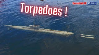 RC Submarine Double Torpedo FiringLaunch Demonstration  Do they hit the target [upl. by Gnihc]