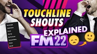 How To Use SHOUTS in FM22  Football Manager Guide [upl. by Aicinoid683]