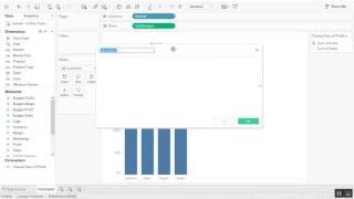 Creating a Parameter in Tableau [upl. by Etteniotnna]