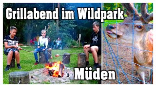 Grillabend im Wildpark Müden  Stockbrot amp Lagerfeuer  Sleeperoo Cube  Hobbyfamilie [upl. by Boni693]