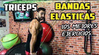 🔴 Los Mejores Ejercicios TRICEPS con BANDAS ELÁSTICAS  MALAGAENTRENA [upl. by Burnard]