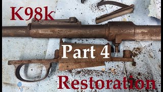 Israeli K98k Restoration Part 4 Stock Repairs [upl. by Bethina987]