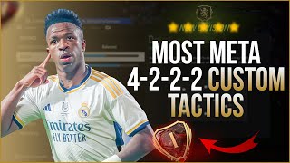 ENDGAME Most OVERPOWERED Tactics Best 4222 Custom Tactics EA FC 24 [upl. by Albarran]