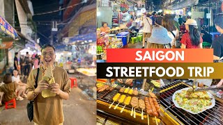 Best Streetfood Market in Ho Chi Minh Vietnam  Indochina 10Day Trip [upl. by Eiramacissej]