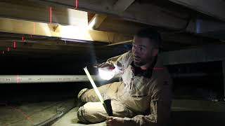 Common Crawl Space Issues  Sagging Floor Joists [upl. by Ocin514]