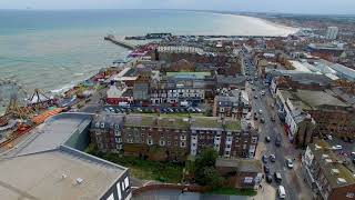 Bridlington North Promenade and Beach By Drone 4K [upl. by Gardner]