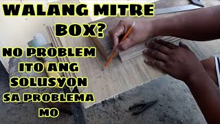 Kantuhan ng cornesa  cornisa  crown moulding na walang mitre box  MAYNARD COLLADO [upl. by Aniweta]