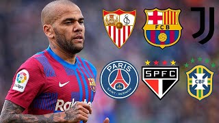 Dani Alves  First amp Last Goal For Every Team [upl. by Philana]