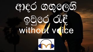 Adara Gangulehi Karaoke without voice ආදර ගඟුලෙහි ඉවුරෙ රැඳී [upl. by Nord300]