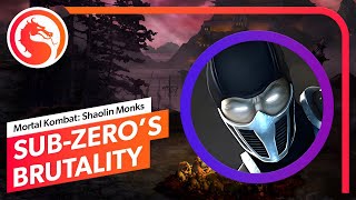 Mortal Kombat Shaolin Monks  SubZeros quotFrostbite Ragequot Brutality [upl. by Yemar]