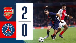 ARSENAL 20 PARIS SAINTGERMAIN I HIGHLIGHTS OF THE GAME [upl. by Oniratac]