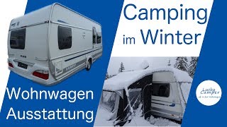 Wintercamping  Wohnwagen Ausstattung und Gasflaschen wechseln  Duo Control  Lucky Camper [upl. by Avir901]