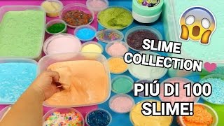 COLLEZIONE SLIME 6 PIU DI 100 SLIME SLIME COLLECTION  ASMR Iolanda Sweets [upl. by Galvin277]