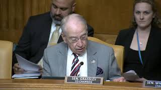 Grassley Delivers Opening Remarks at Senate Drug Caucus Hearing on Chinese Money Laundering [upl. by Oihsoy]