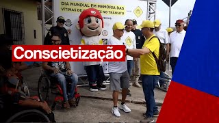 Evento em alusão ao dia mundial em memória às vítimas de acidente no trânsito [upl. by Dnalevelc719]