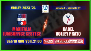 Volley B MAXITALIA JUMBOFFICE SESTESE  Kabel Volley Prato [upl. by Alguire]