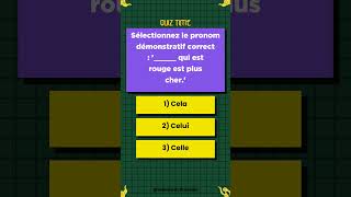 Quiz de Grammaire Française Les Pronoms Démonstratifs [upl. by Rosmunda]