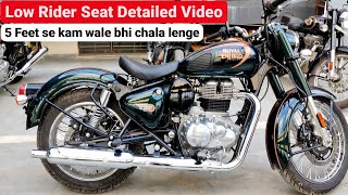 New Classic 350 Low Rider Seat Detailed Review  For all short Riders  Sameerfication [upl. by Keung553]