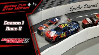 Speed Cup Stop Motion  S1 R8  Martinsville Speedway Nascar Stop Motion [upl. by Aikkan715]