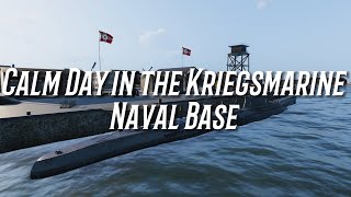 Calm Day in the Kriegsmarine Naval Base  1 Hour Ambience  Relax  Study  WW2 [upl. by Navap397]