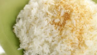 Thai Coconut Rice Recipe ข้าวมัน  Hot Thai Kitchen [upl. by Neleag]