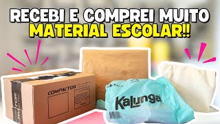 RECEBI E COMPREI MUITO MATERIAL ESCOLAR ESSA SEMANA Testei Tudo [upl. by Clim]