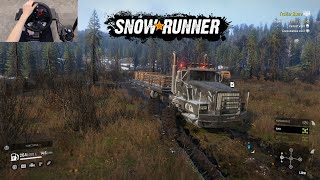 SnowRunner Phase 6  Trailer Store Mission  Logitech G29 gameplay [upl. by Fonville730]