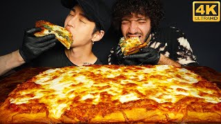 ASMR LONELY PIZZA with BENNY BLANCO  COOKING amp EATING SOUNDS  Zach Choi ASMR [upl. by Niar]