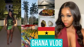 GHANA VLOG  Events Makola market Restaurants Day trip Aburi and Akosombo [upl. by Hsirehc]